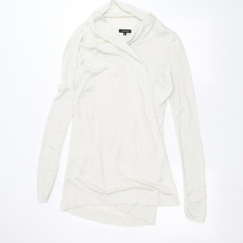 Verve Ami Womens White   Cardigan Jumper Size M