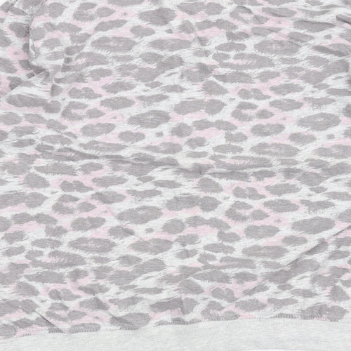 Peacocks Womens Pink Animal Print  Pullover Jumper Size 18