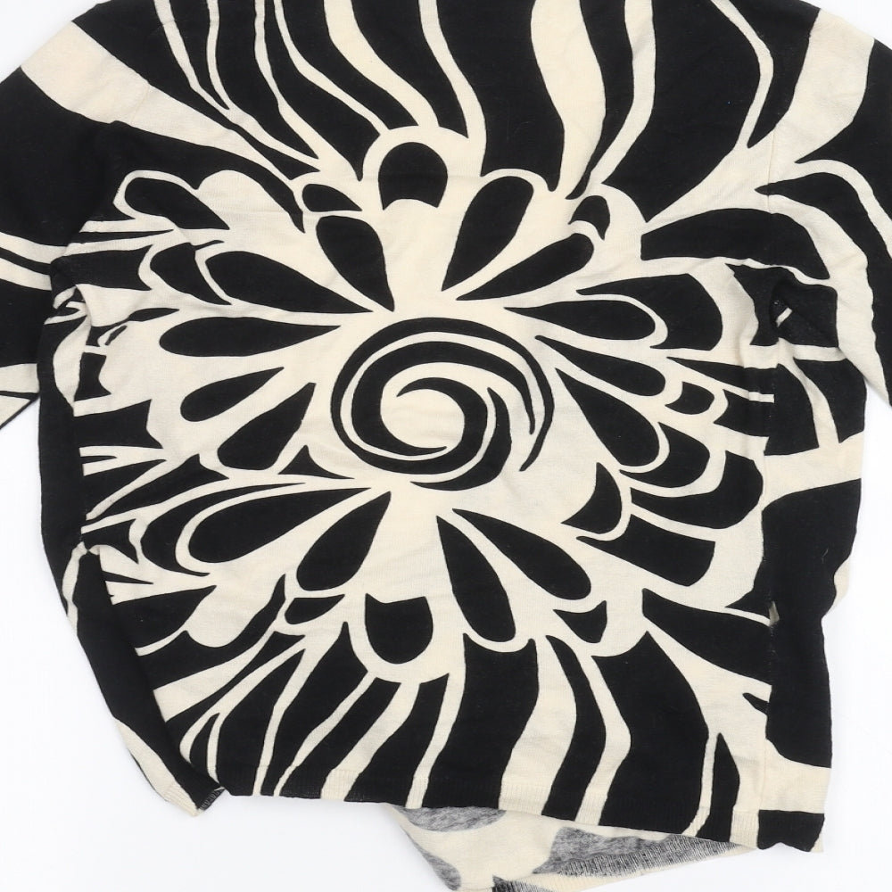 Phase Eight Womens White Floral  Cardigan Jumper Size 10