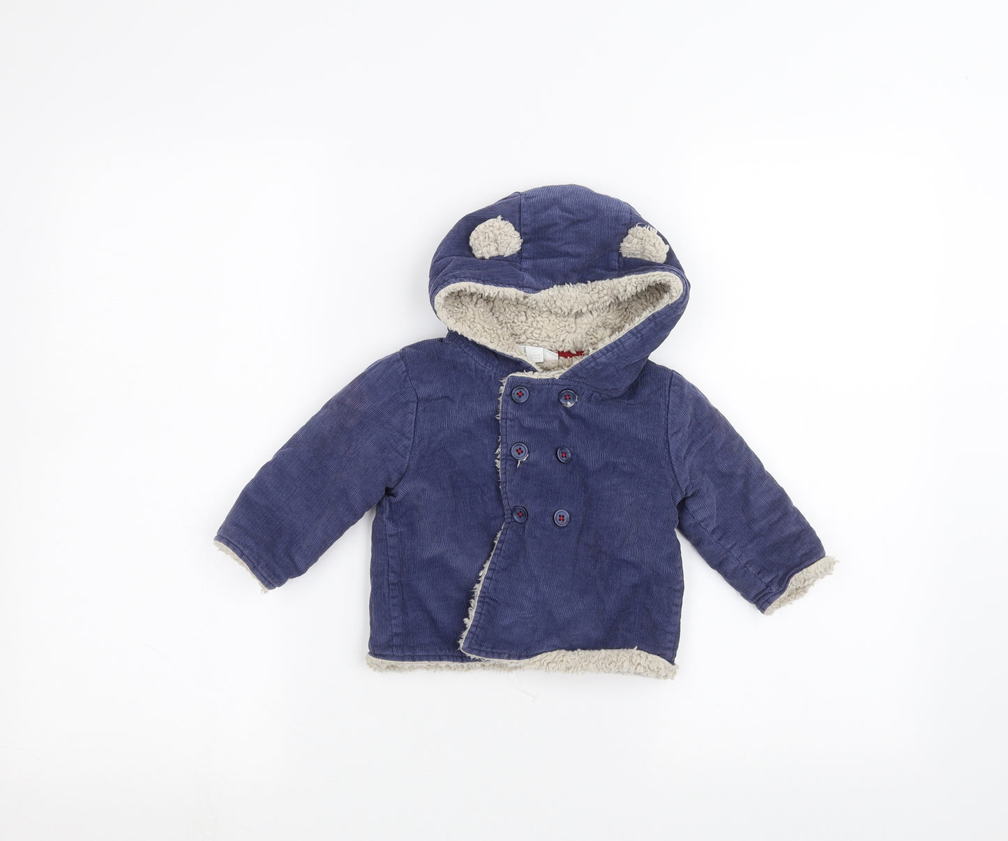 The Little White Company  Baby Blue   Parka Coat Size 3-6 Months