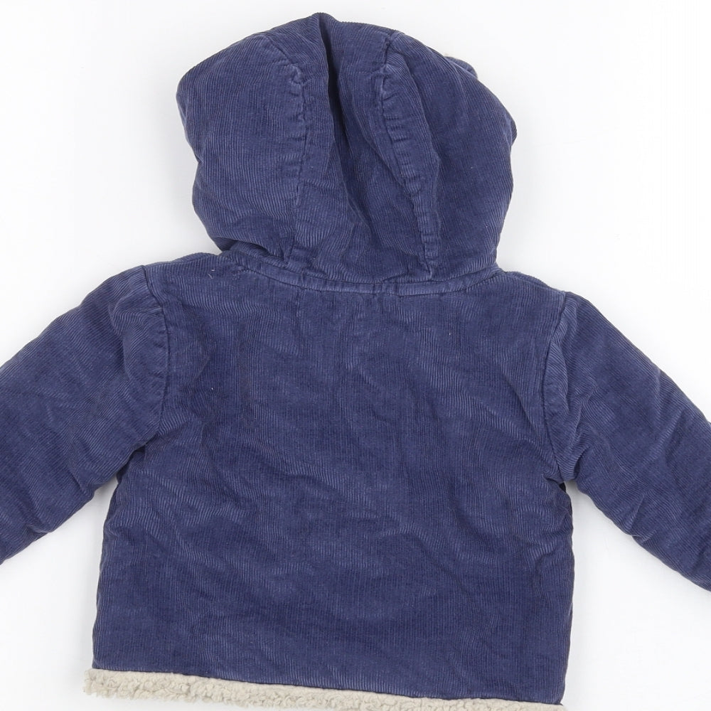 The Little White Company  Baby Blue   Parka Coat Size 3-6 Months