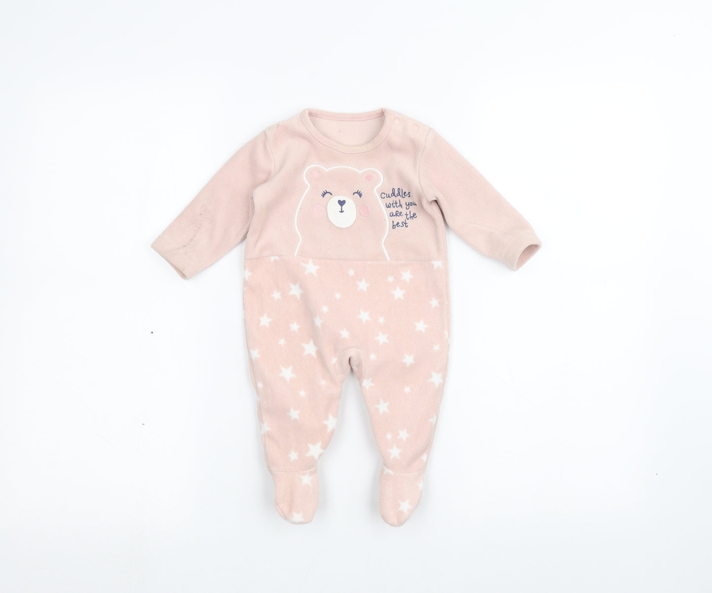 George Baby Pink   Babygrow One-Piece Size 0-3 Months