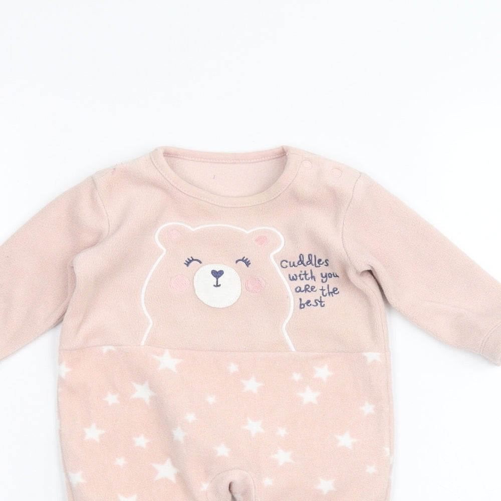 George Baby Pink   Babygrow One-Piece Size 0-3 Months