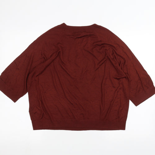 H&M Womens Red   Basic T-Shirt Size S