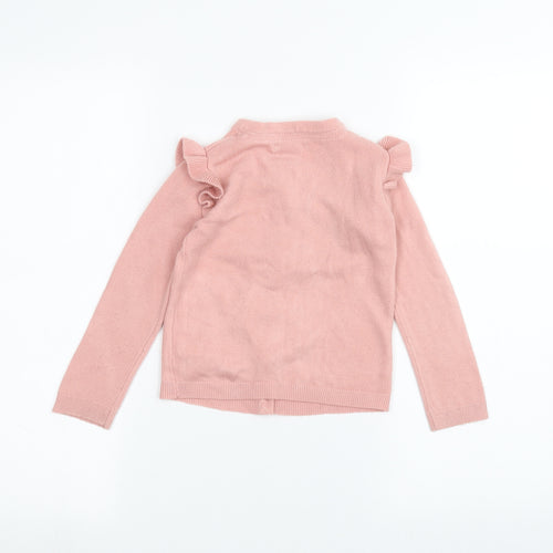 Primark Girls Pink   Cardigan Jumper Size 4-5 Years