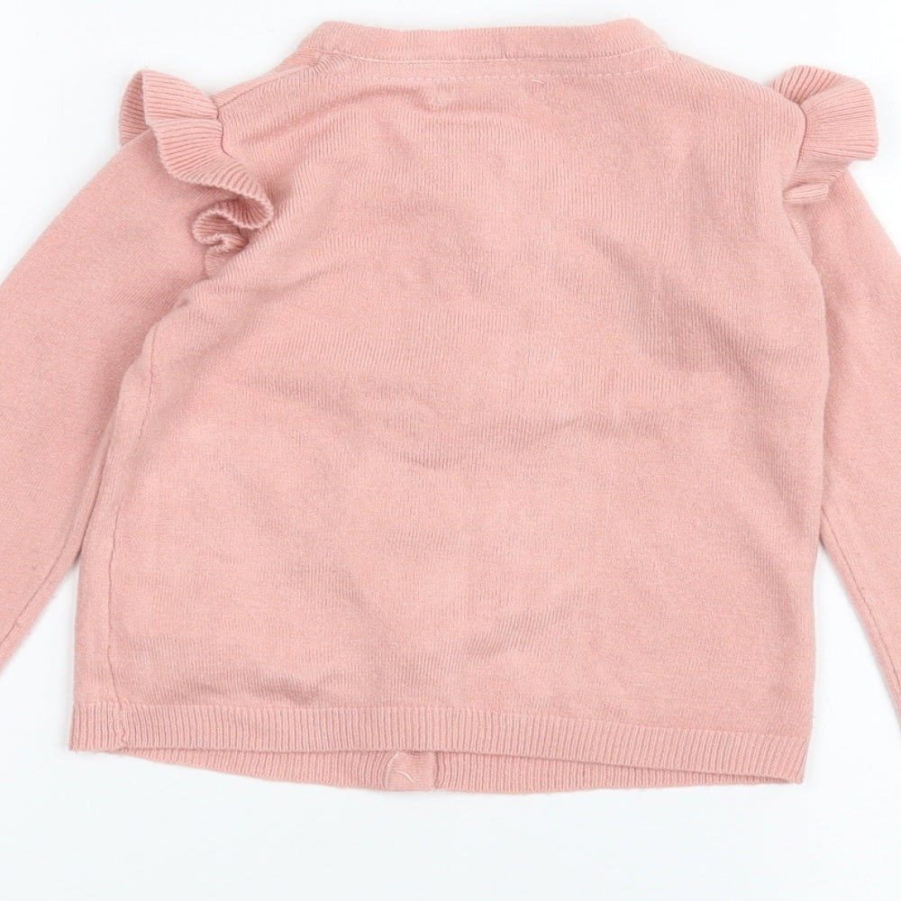 Primark Girls Pink   Cardigan Jumper Size 4-5 Years