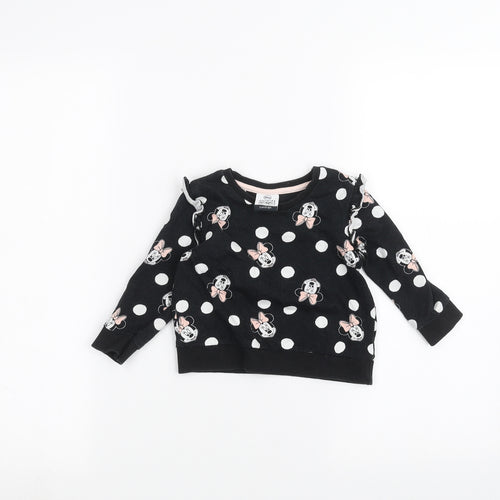 George Baby Black   Pullover Jumper Size 12-18 Months  - Disney