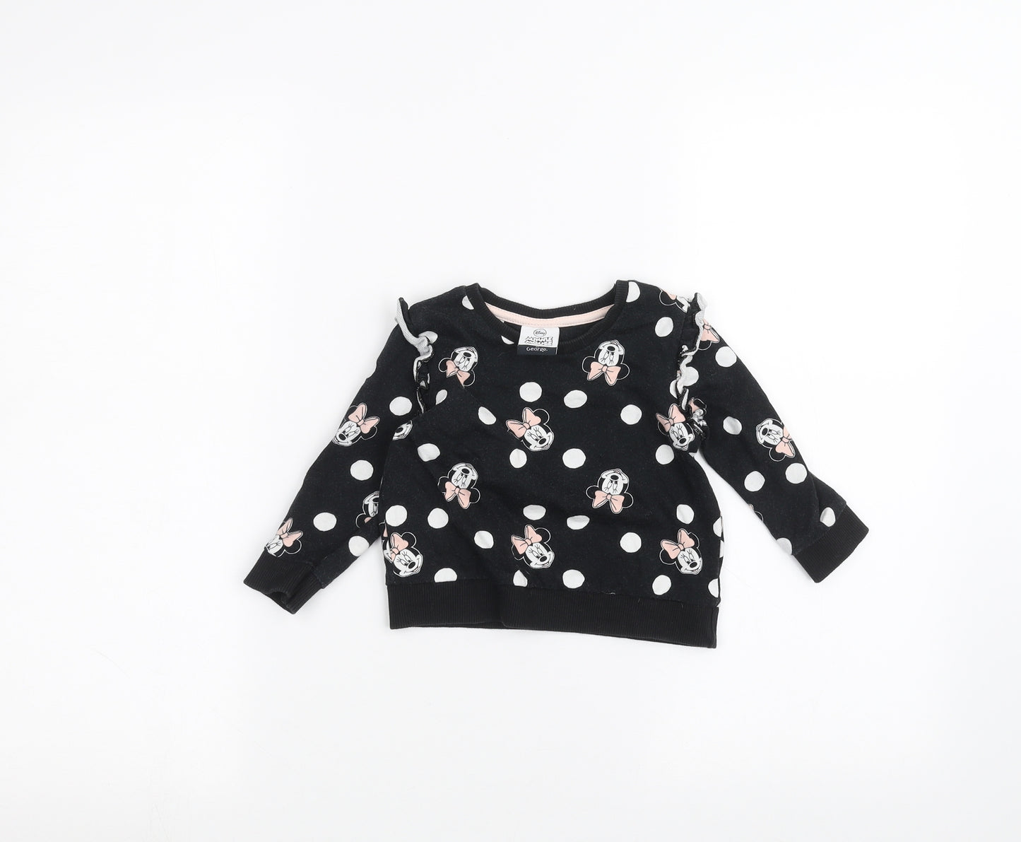 George Baby Black   Pullover Jumper Size 12-18 Months  - Disney