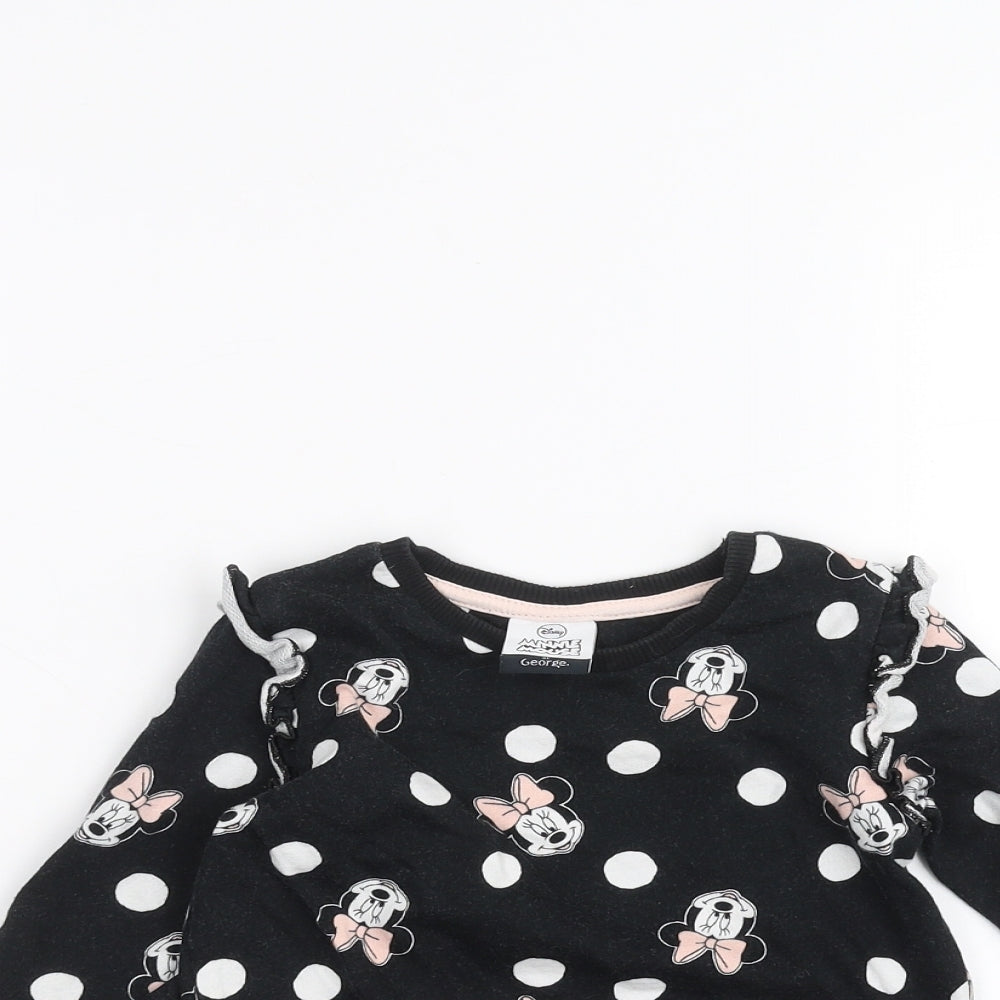George Baby Black   Pullover Jumper Size 12-18 Months  - Disney