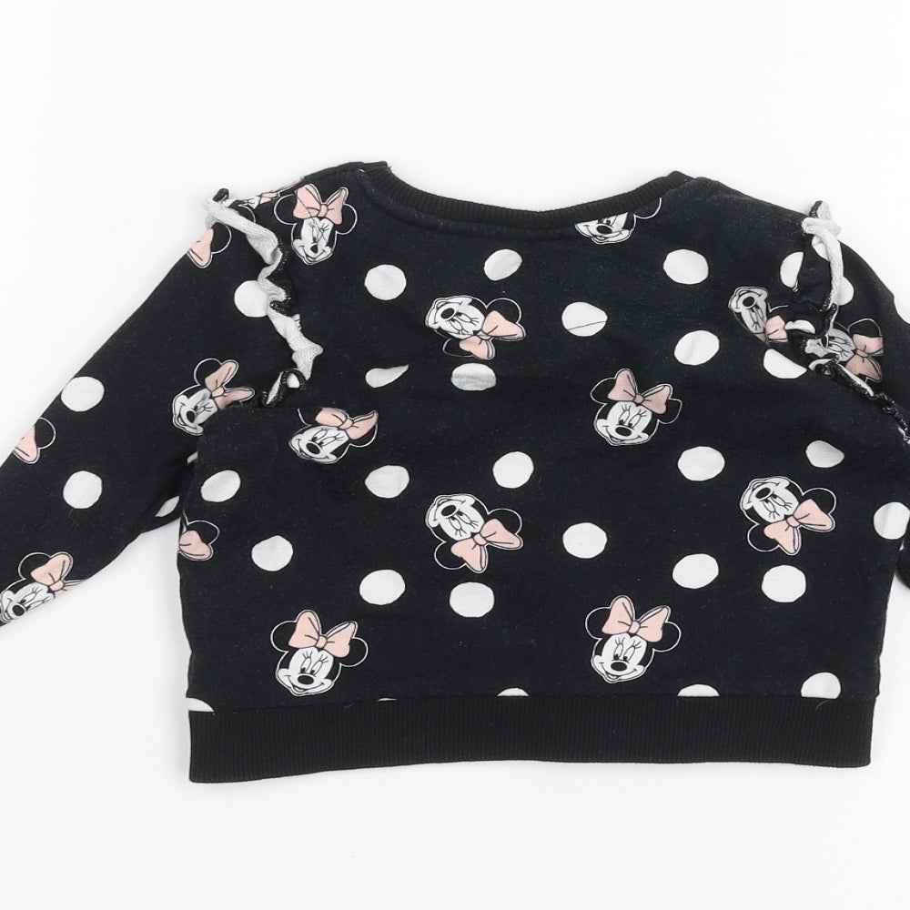 George Baby Black   Pullover Jumper Size 12-18 Months  - Disney