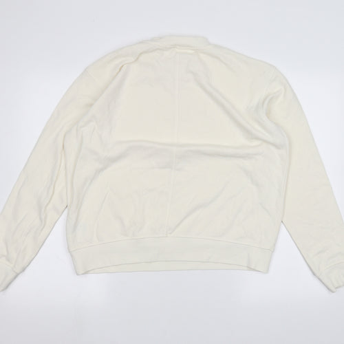H&M Womens White   Pullover Jumper Size M