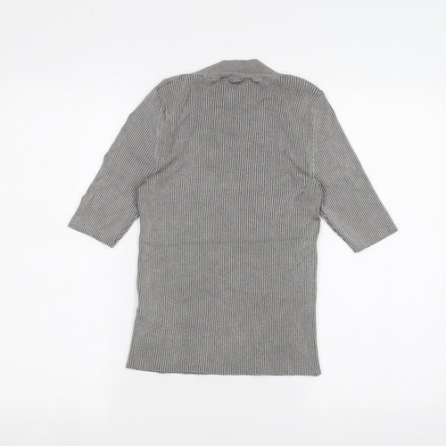 Topshop Womens Grey   Basic T-Shirt Size S