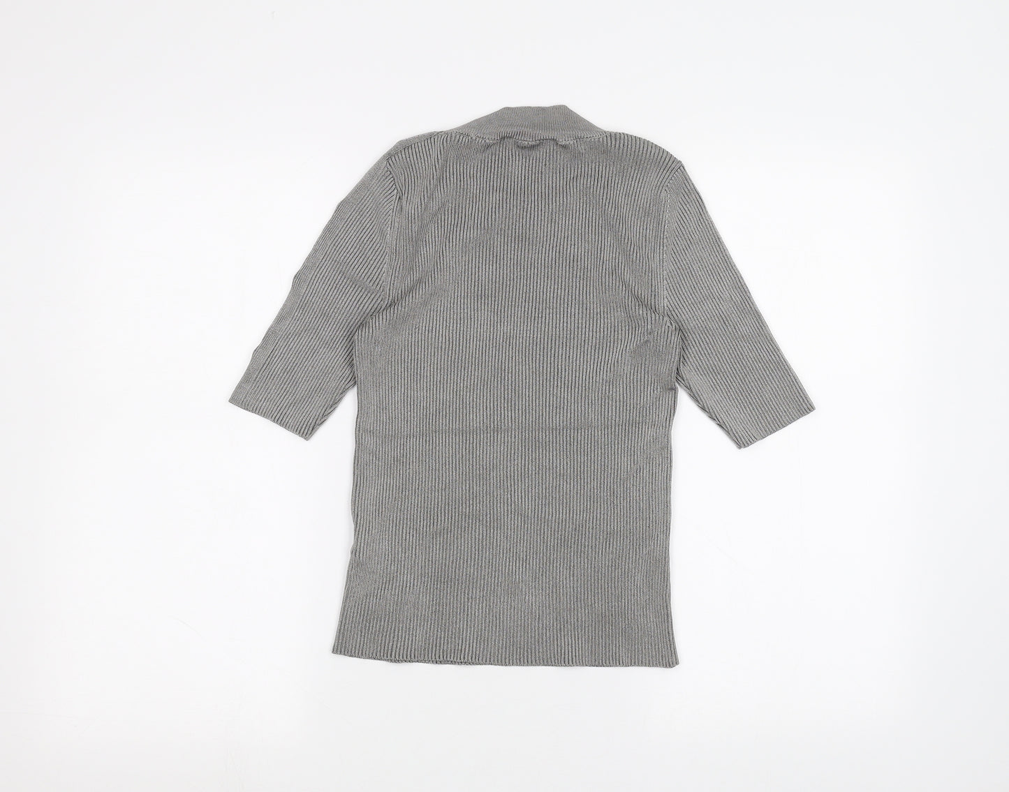 Topshop Womens Grey   Basic T-Shirt Size S