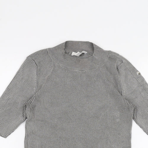 Topshop Womens Grey   Basic T-Shirt Size S