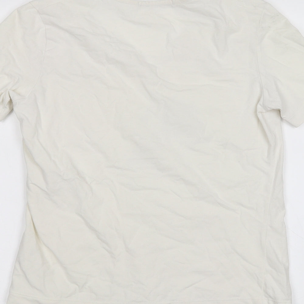 Marks and Spencer Womens White   Basic T-Shirt Size S
