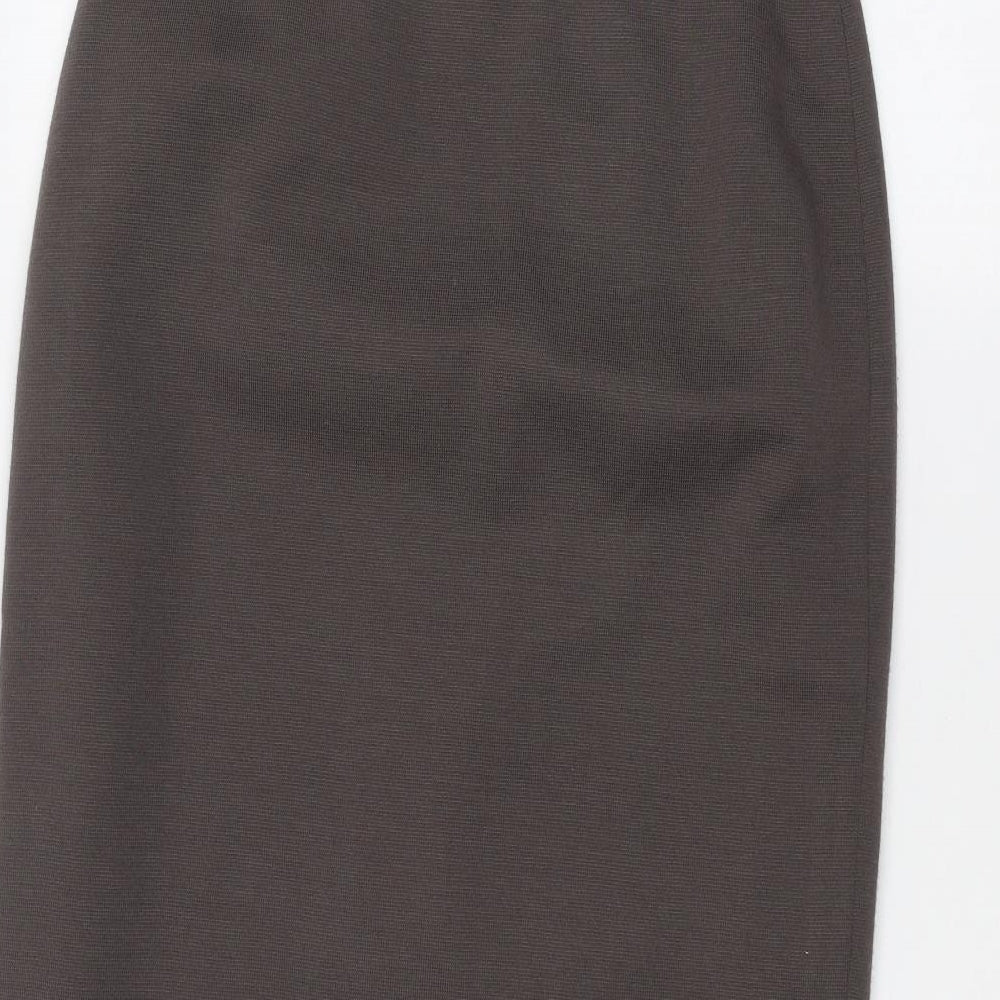 Preworn Womens Brown   A-Line Skirt Size 12