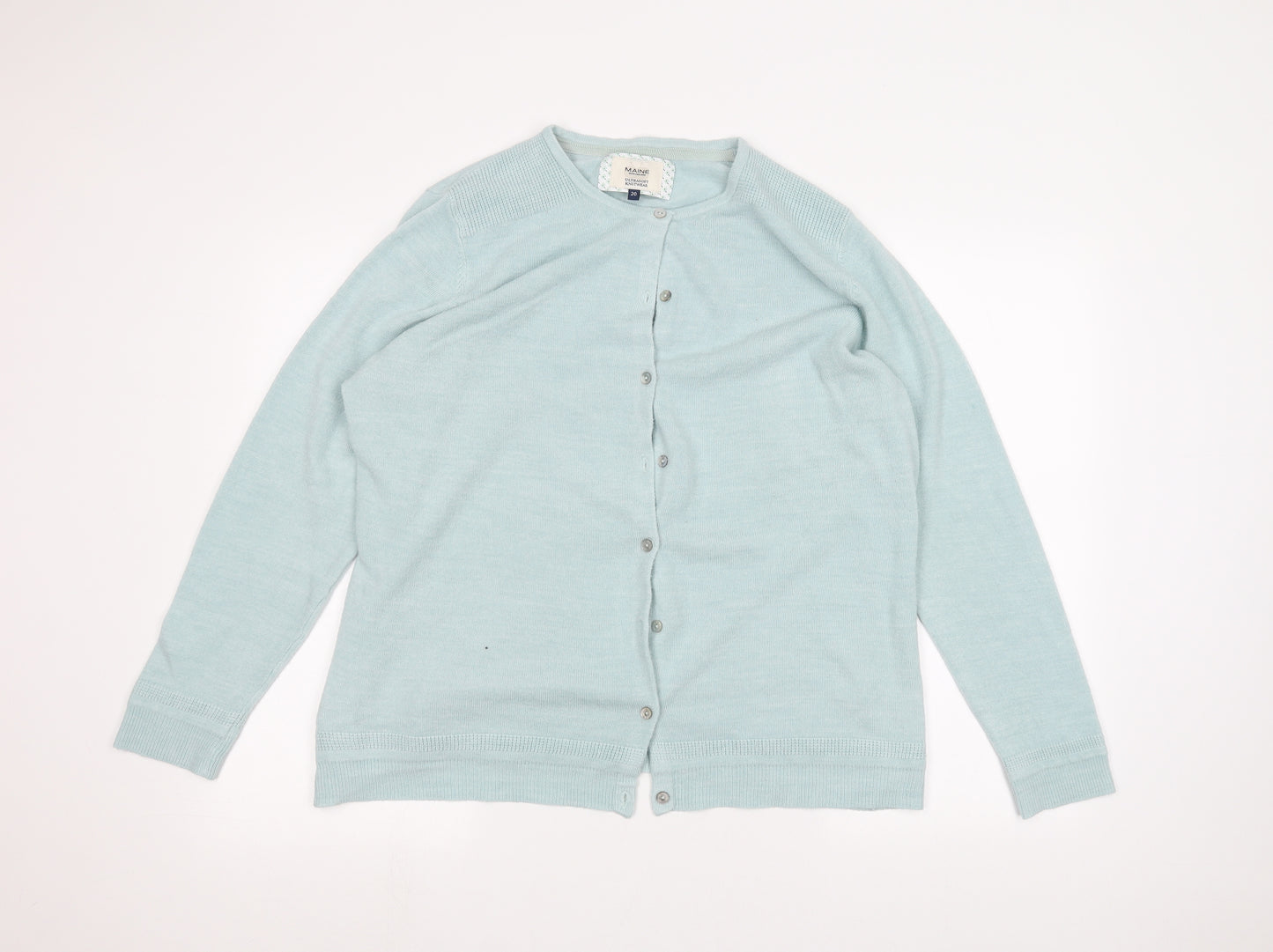 Maine New England Womens Blue   Cardigan Jumper Size 20