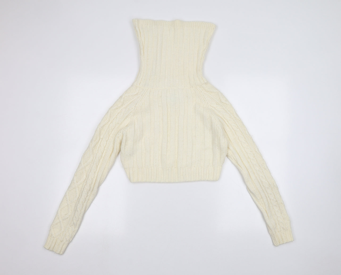 River Island Womens White   Pullover Jumper Size 10