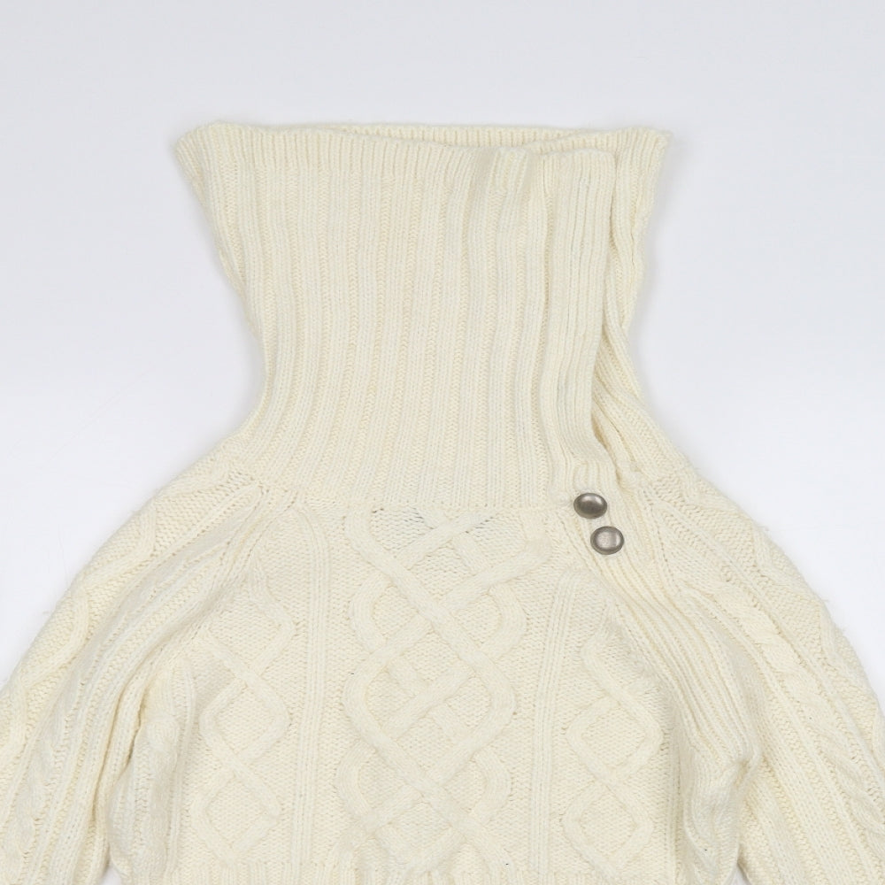 River Island Womens White   Pullover Jumper Size 10