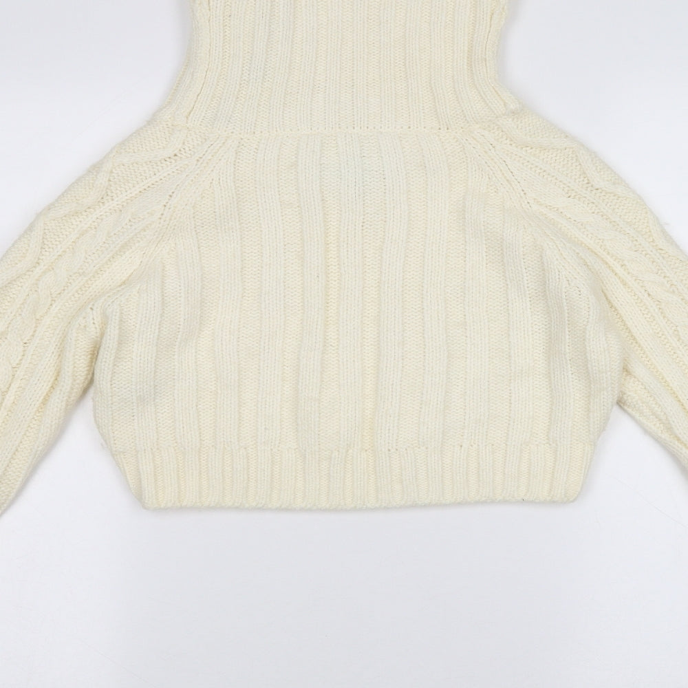 River Island Womens White   Pullover Jumper Size 10