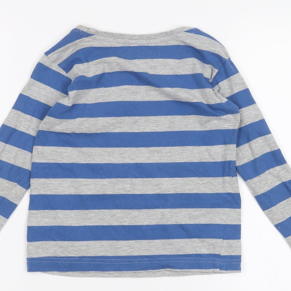 Urban Boys Grey Striped  Basic T-Shirt Size 3-4 Years
