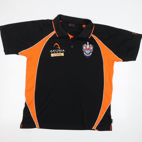 Akuma Mens Black    Polo Size L