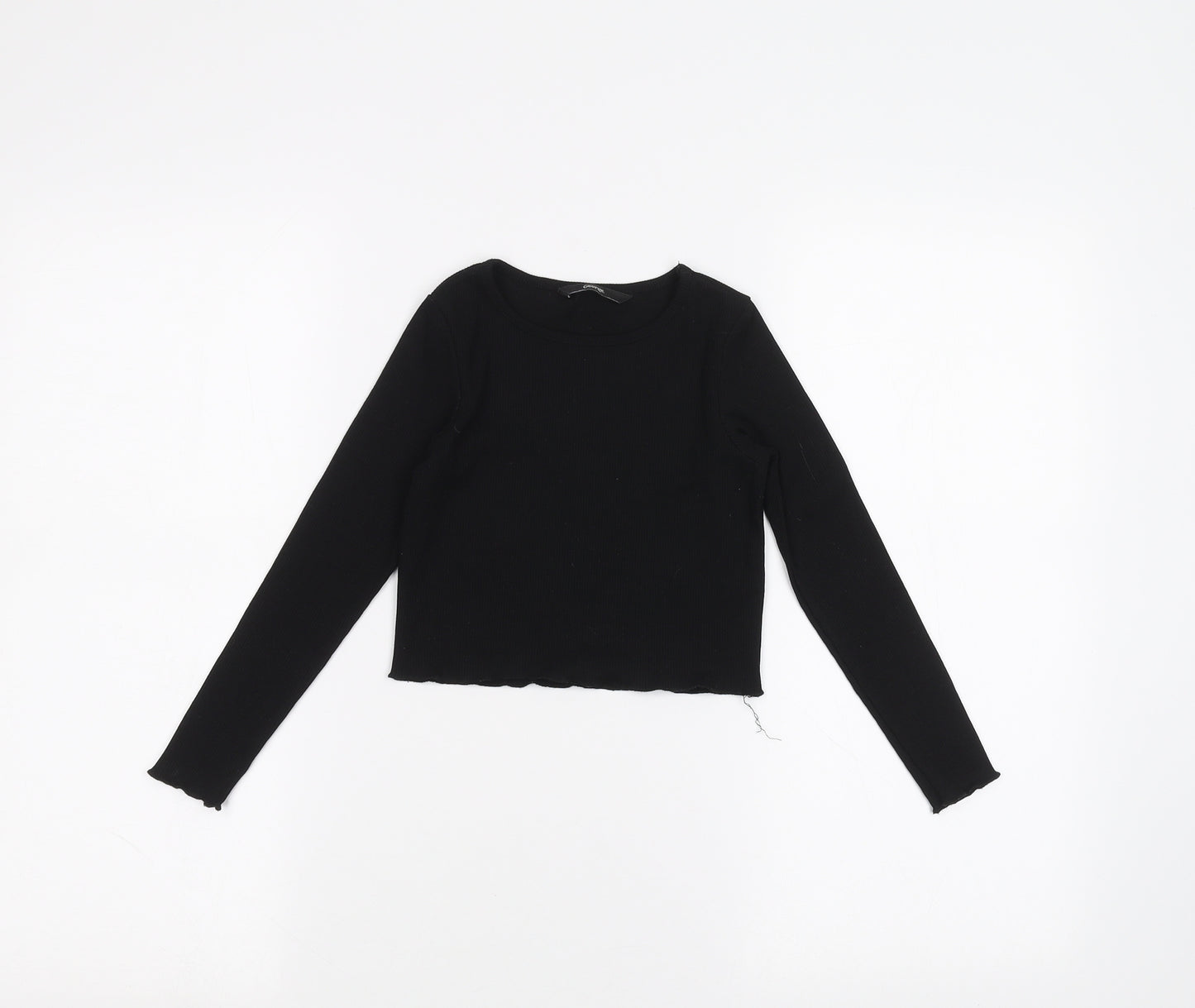 George Girls Black   Basic T-Shirt Size 5-6 Years