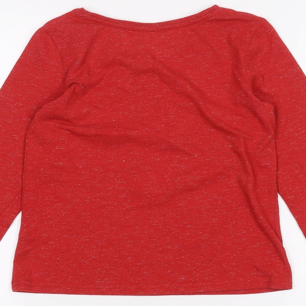 Nutmeg Girls Red   Basic T-Shirt Size 8-9 Years