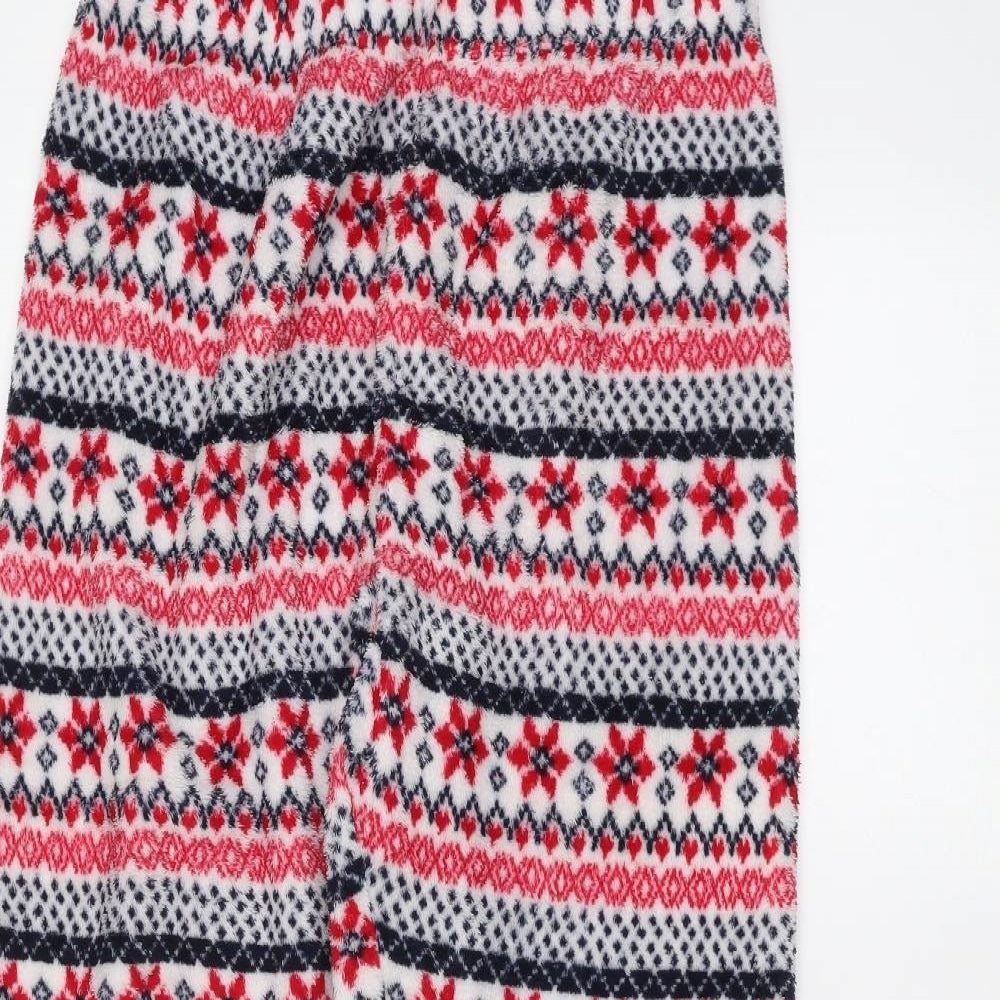 Primark Womens White Striped  Sweatpants Trousers Size L L28 in