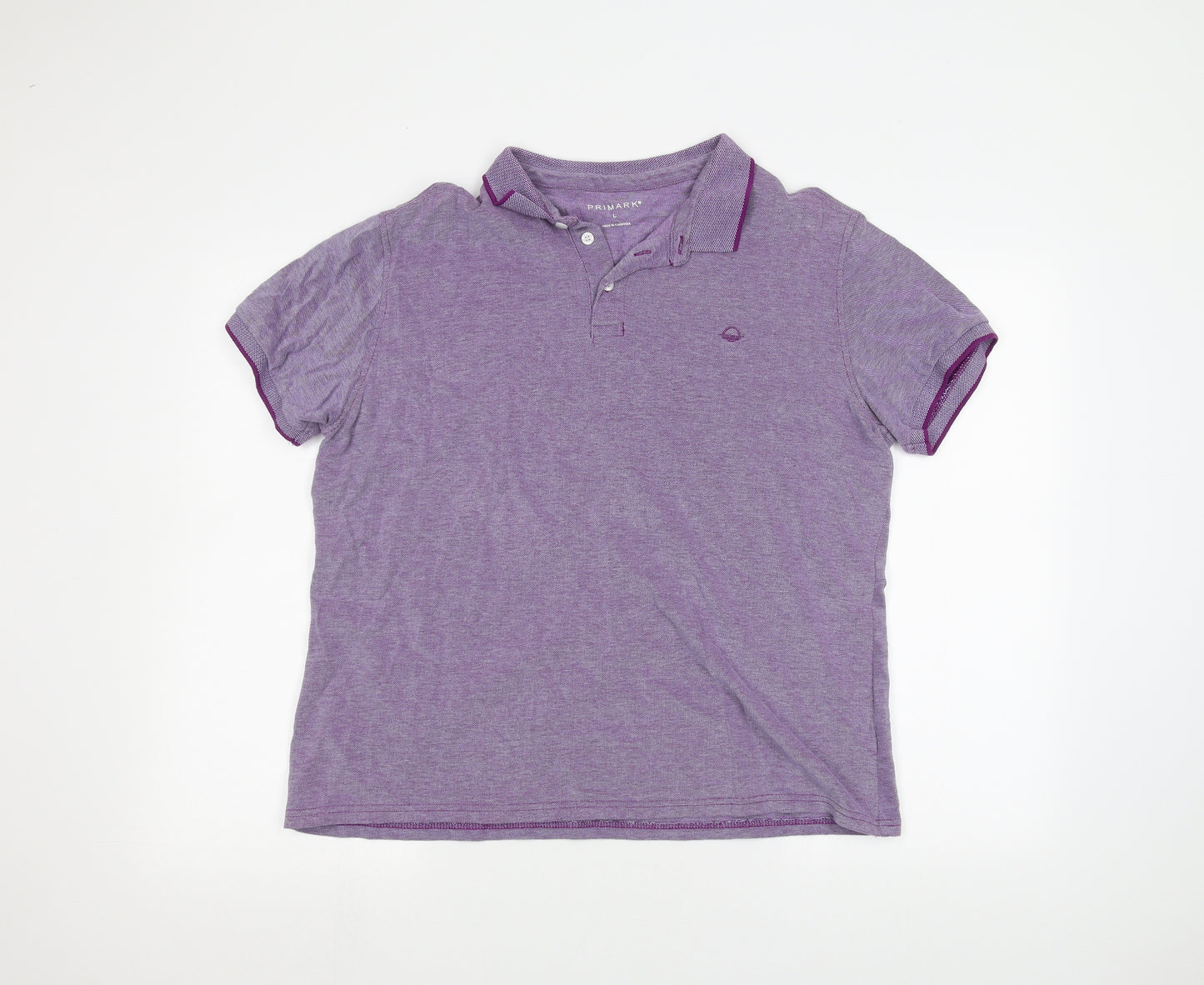 Primark Mens Purple    Polo Size L