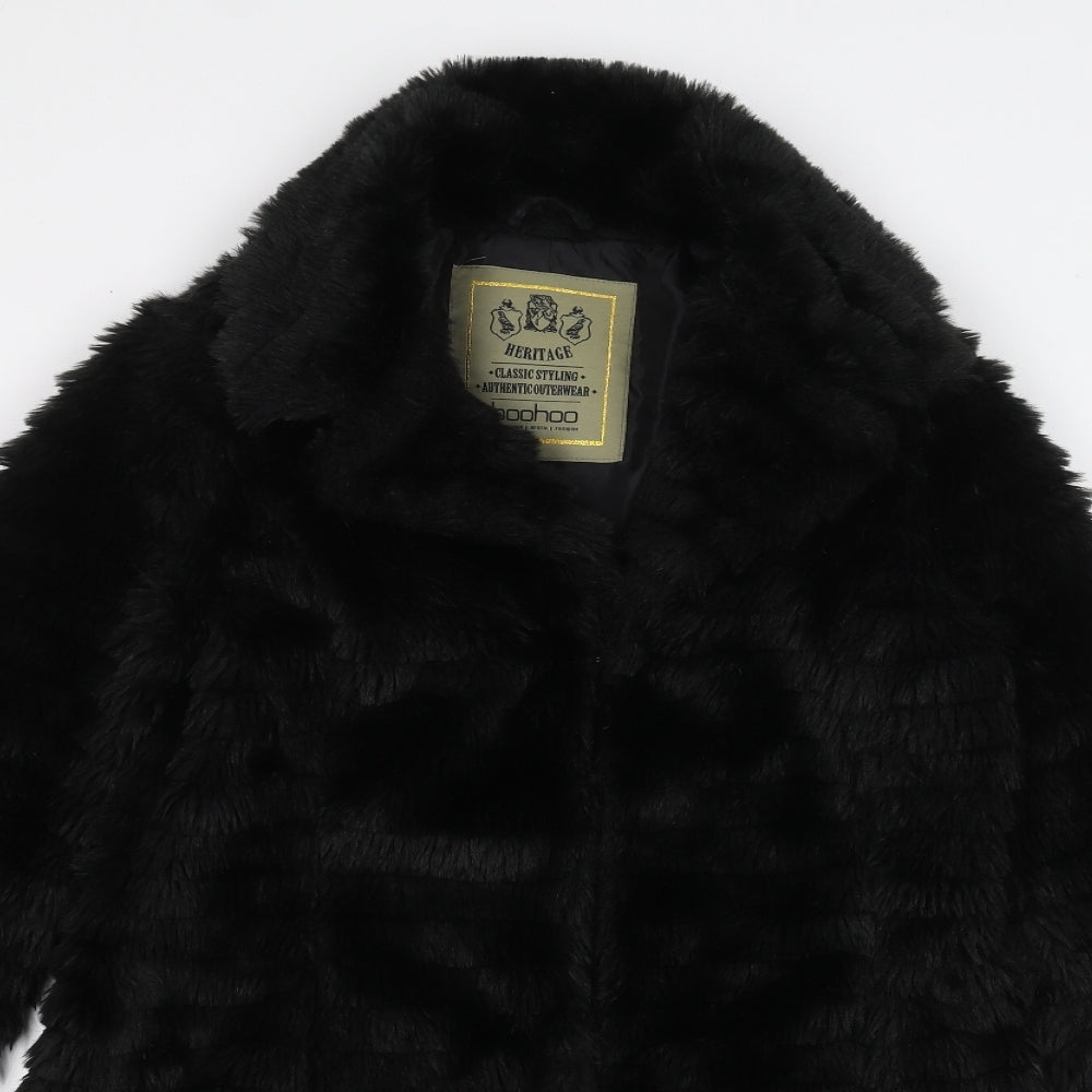 Boohoo Womens Black   Jacket  Size 8