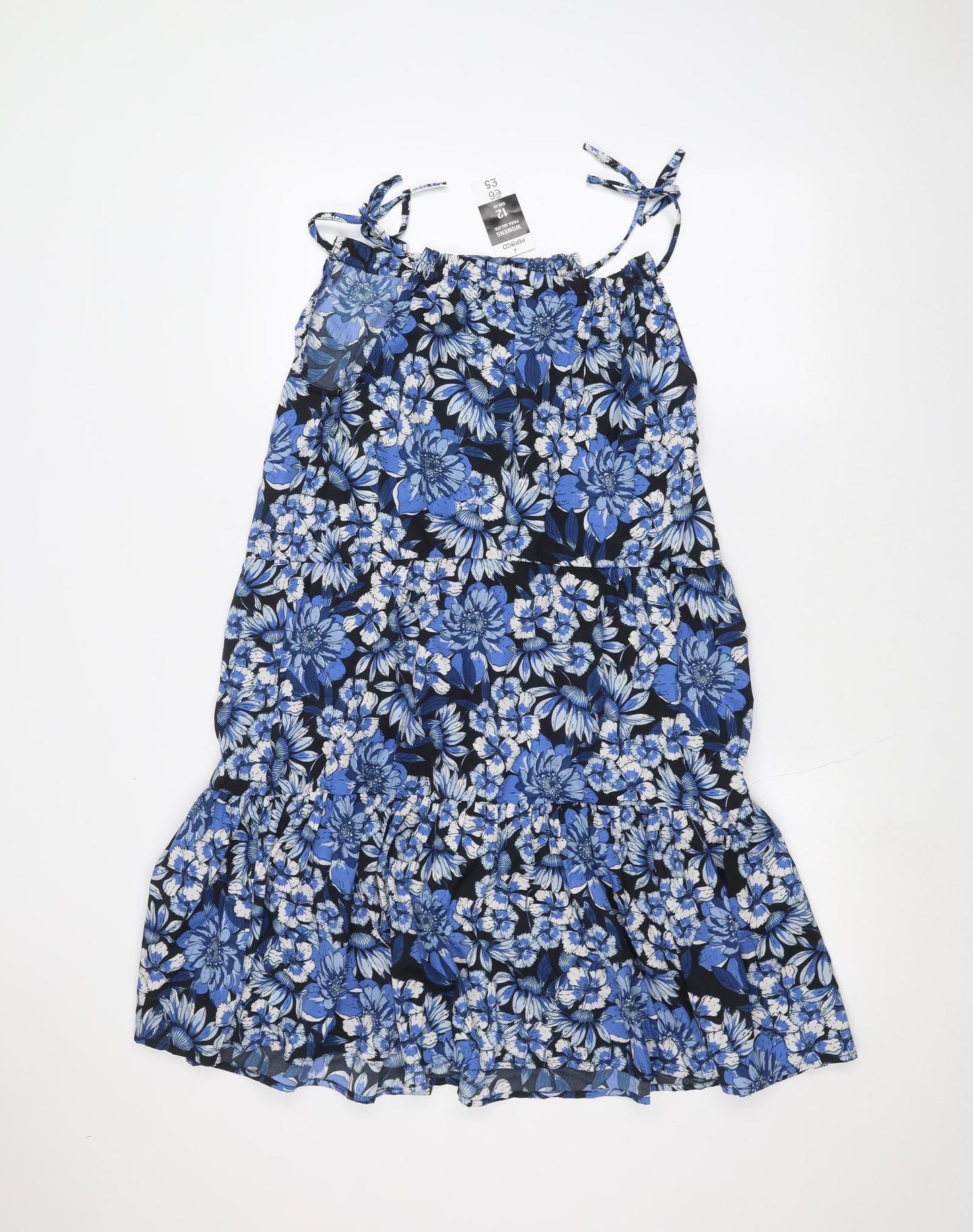 pep & co Womens Blue Floral  A-Line  Size 12