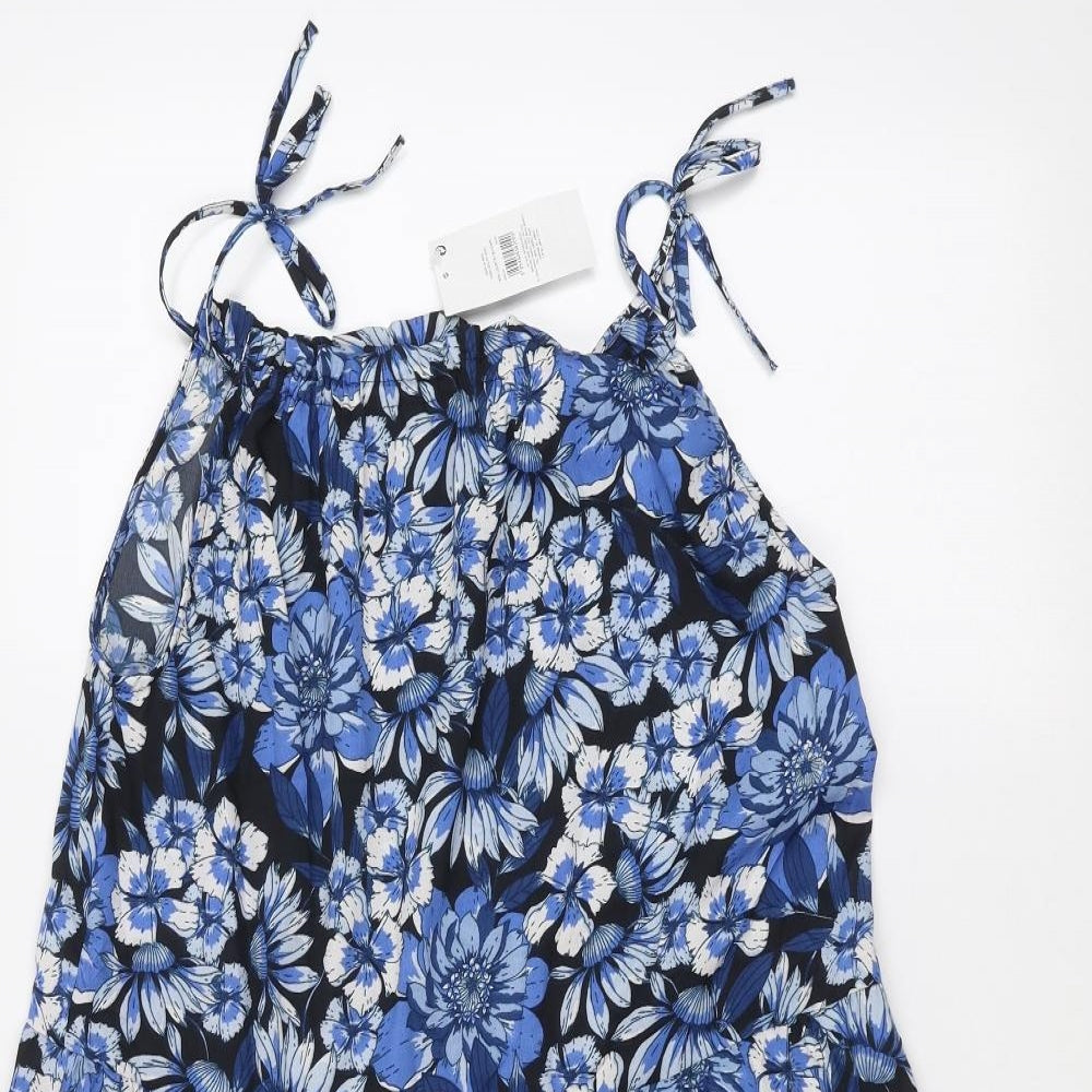 pep & co Womens Blue Floral  A-Line  Size 12