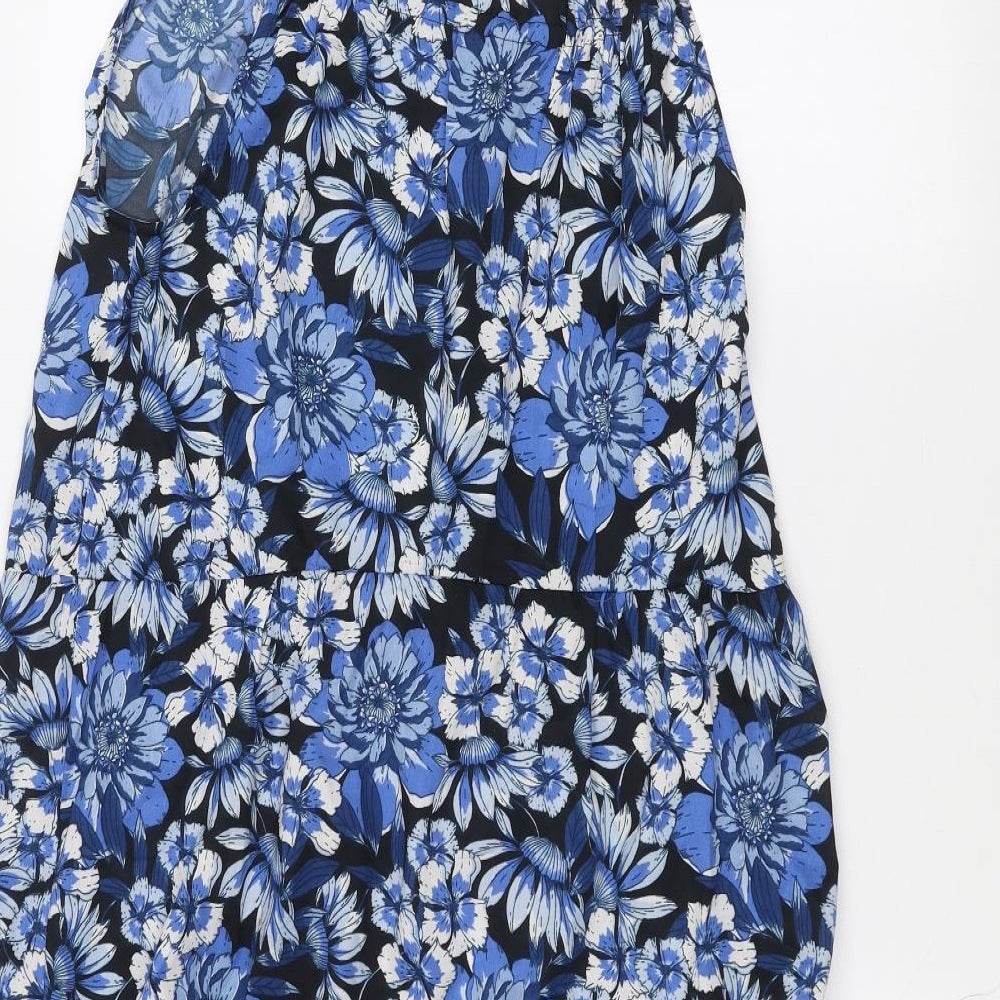 pep & co Womens Blue Floral  A-Line  Size 12