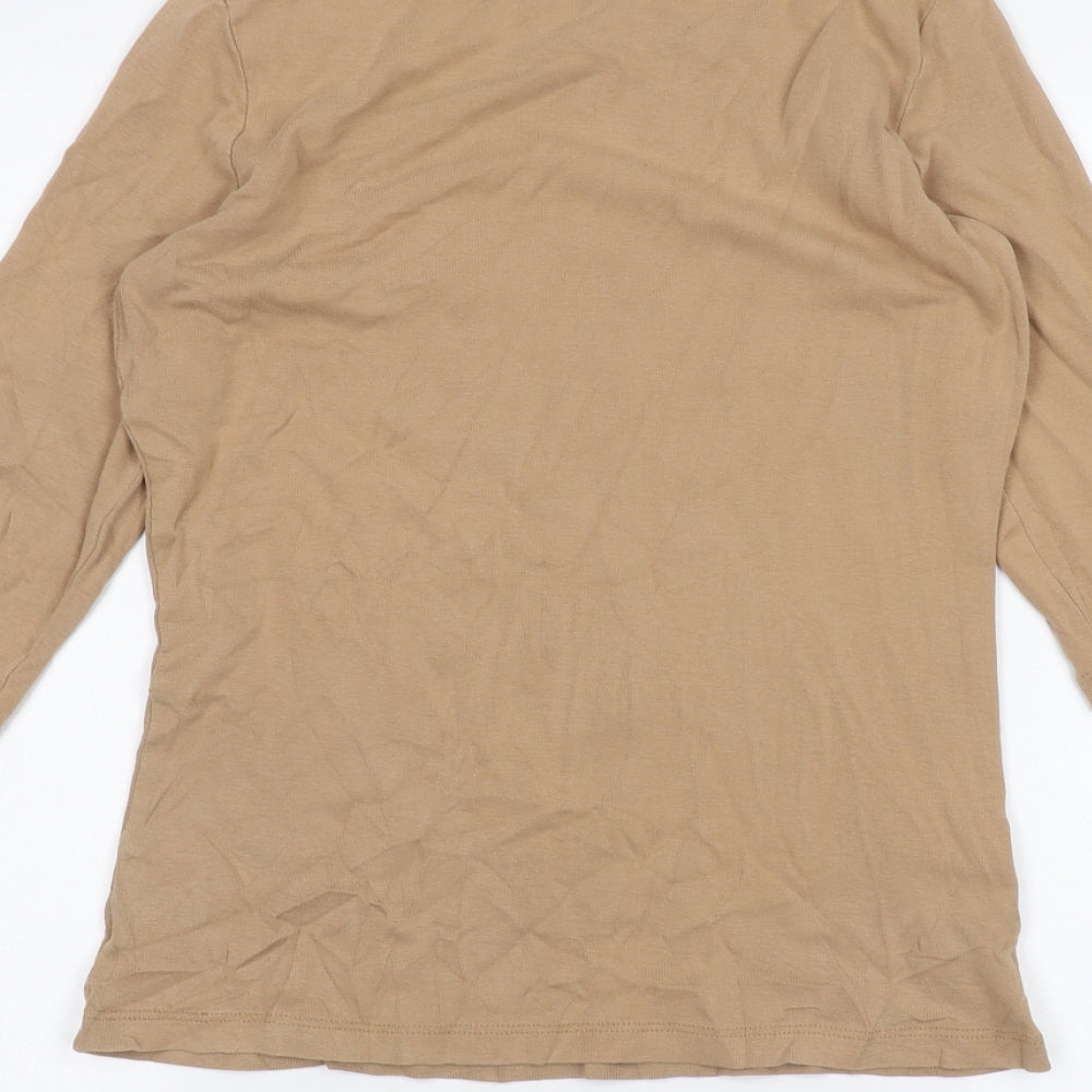 Papaya Womens Beige   Basic T-Shirt Size 14