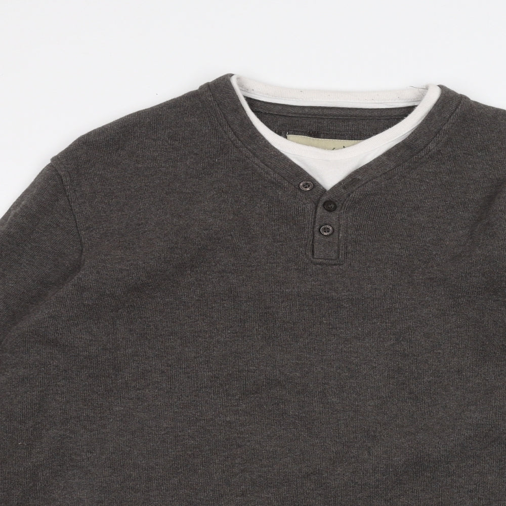 John Rocha Mens Grey   Pullover Jumper Size L