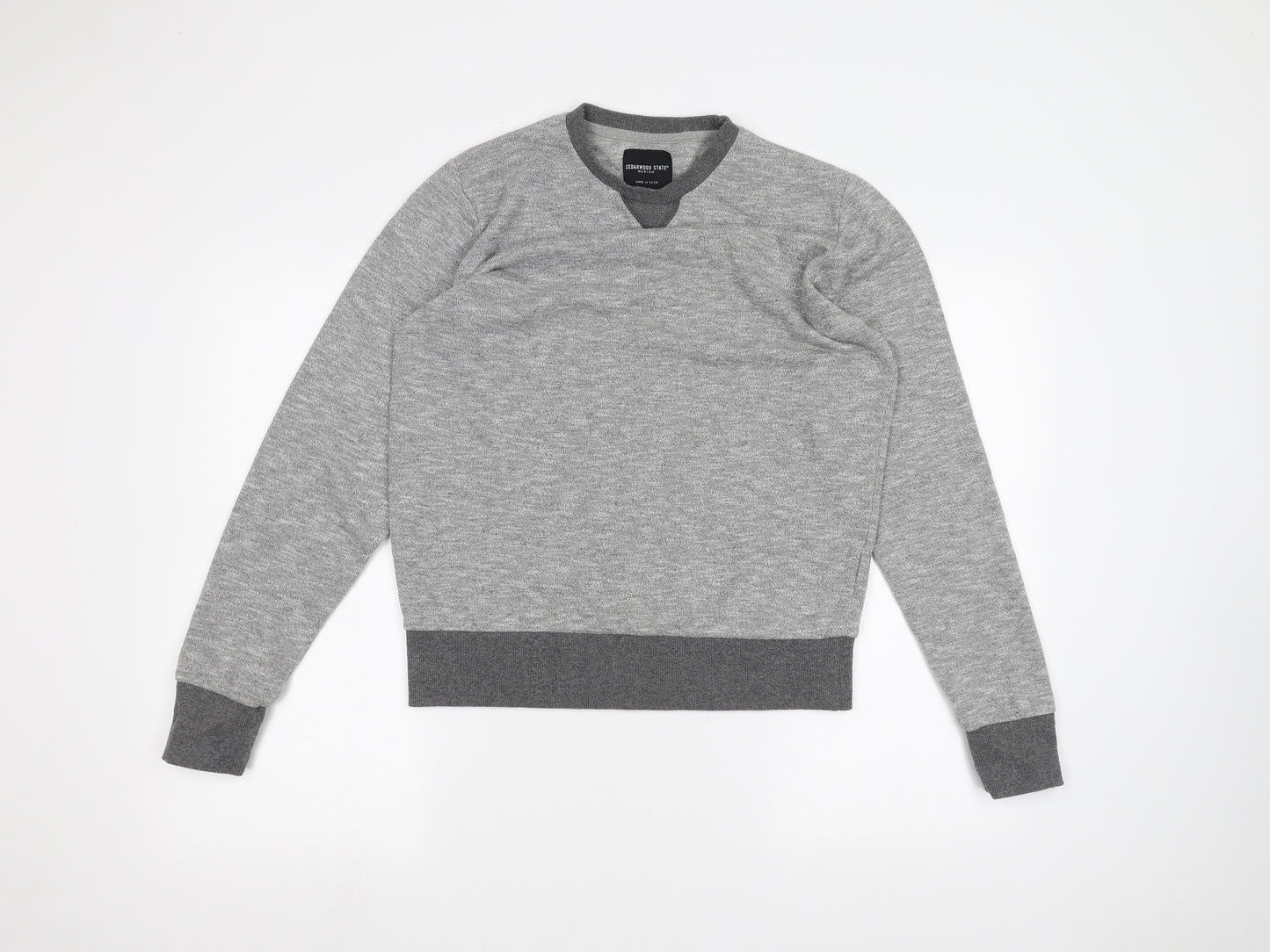 Cedar Wood State Mens Grey   Pullover Jumper Size M