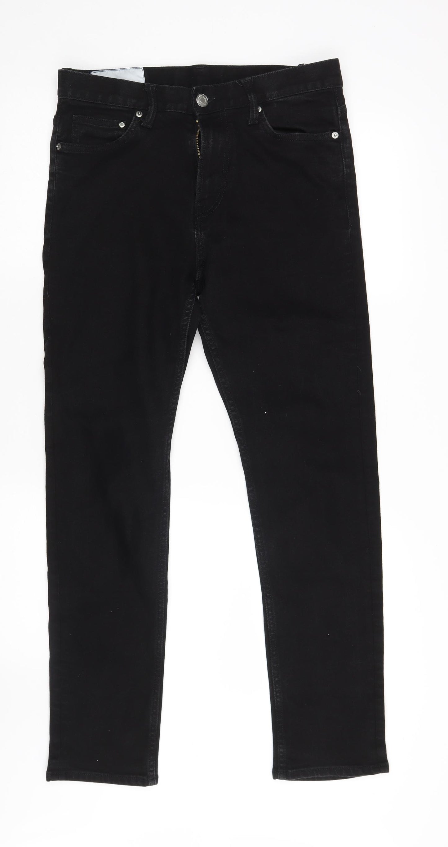 H&M Mens Black   Straight Jeans Size 30 L32 in