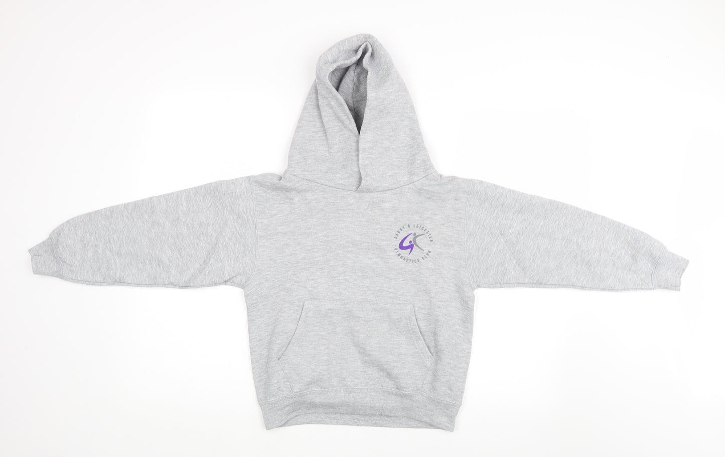 Russel Girls Grey   Pullover Hoodie Size 9-10 Years  - darby & leicester gymnastics club