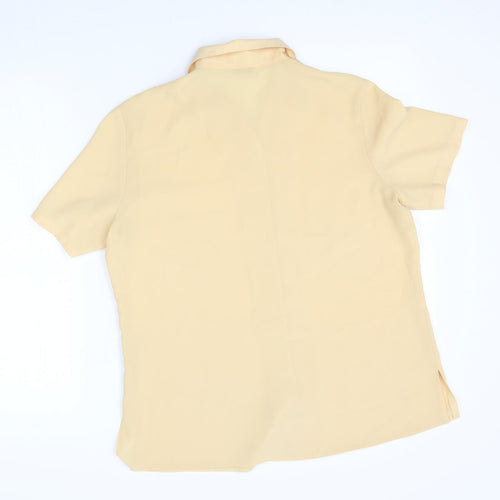 bonmarche Womens Yellow   Basic Button-Up Size 12