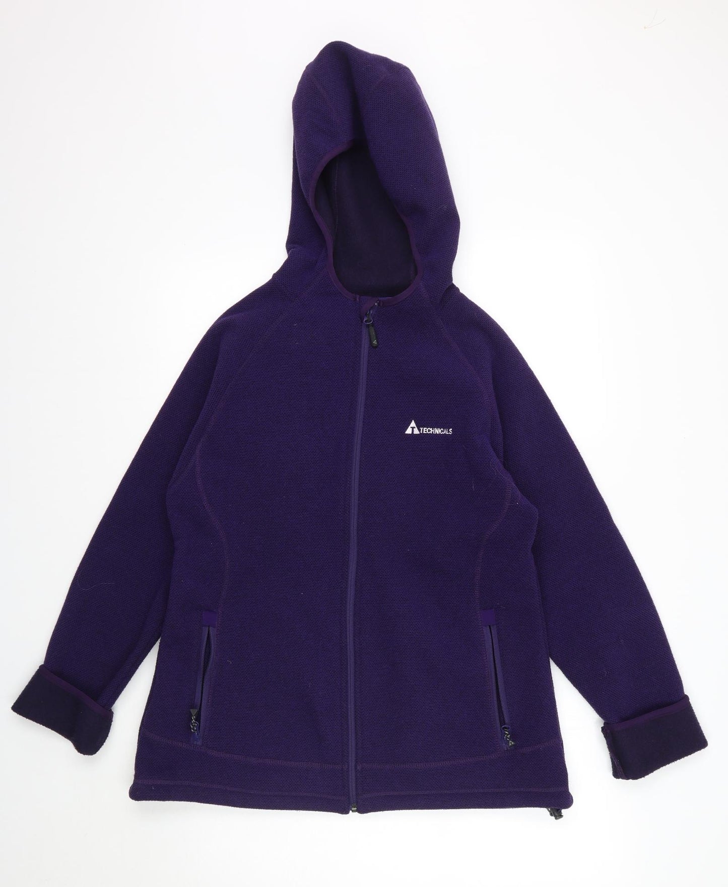 technicals Womens Purple   Full Zip Hoodie Size 16
