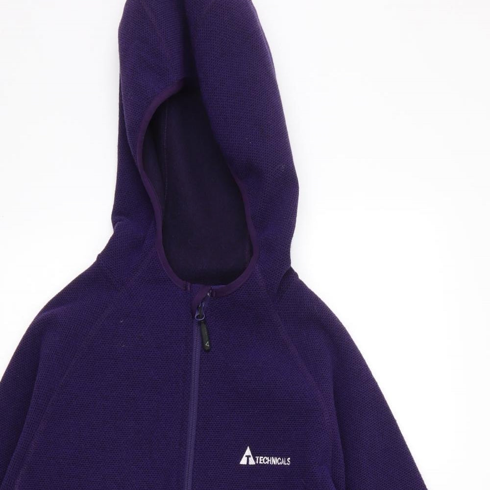 technicals Womens Purple   Full Zip Hoodie Size 16