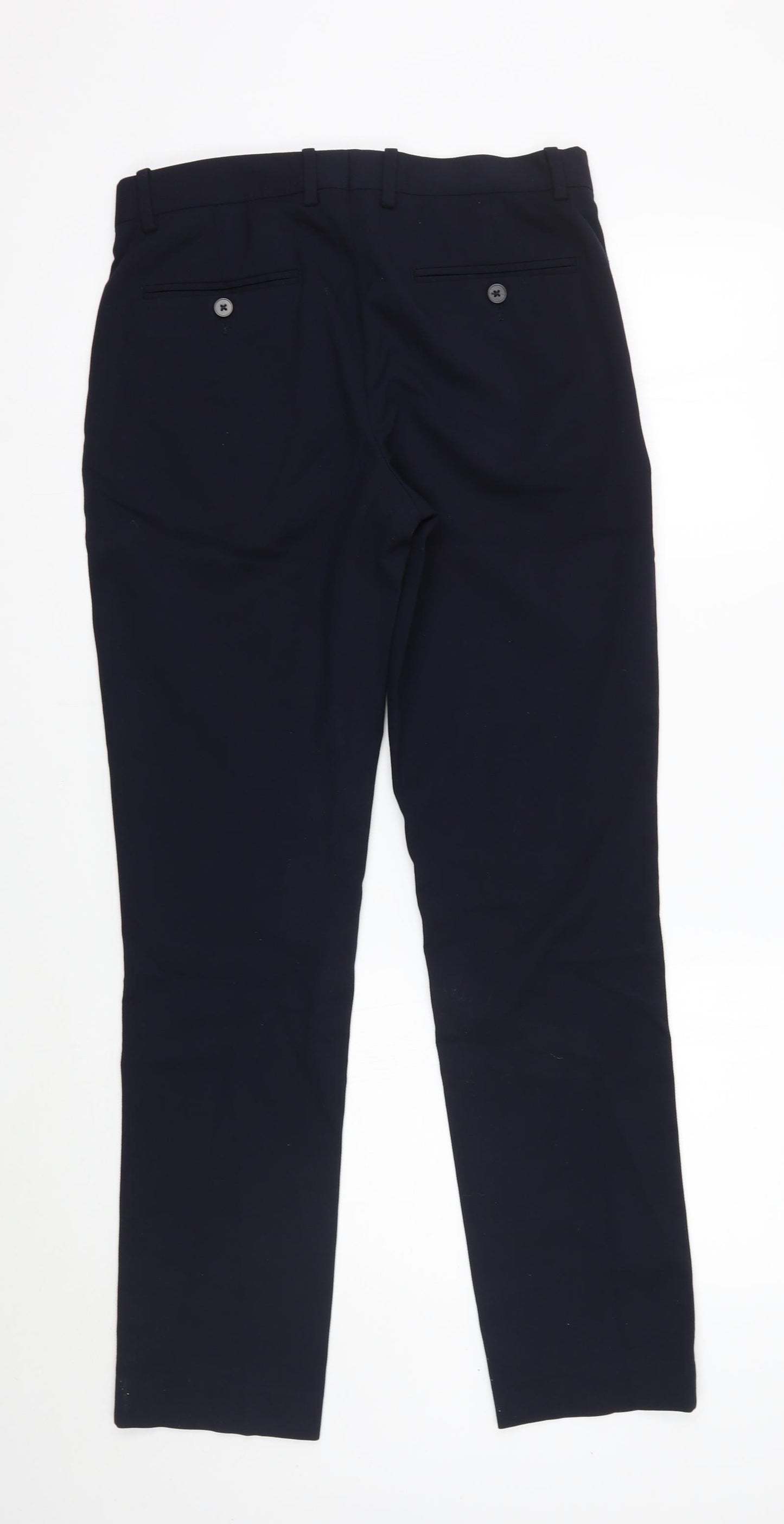 H&M Mens Blue   Trousers  Size 32 L30 in