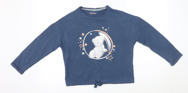 M&S Girls Blue Pyjama Top Size 11 Years