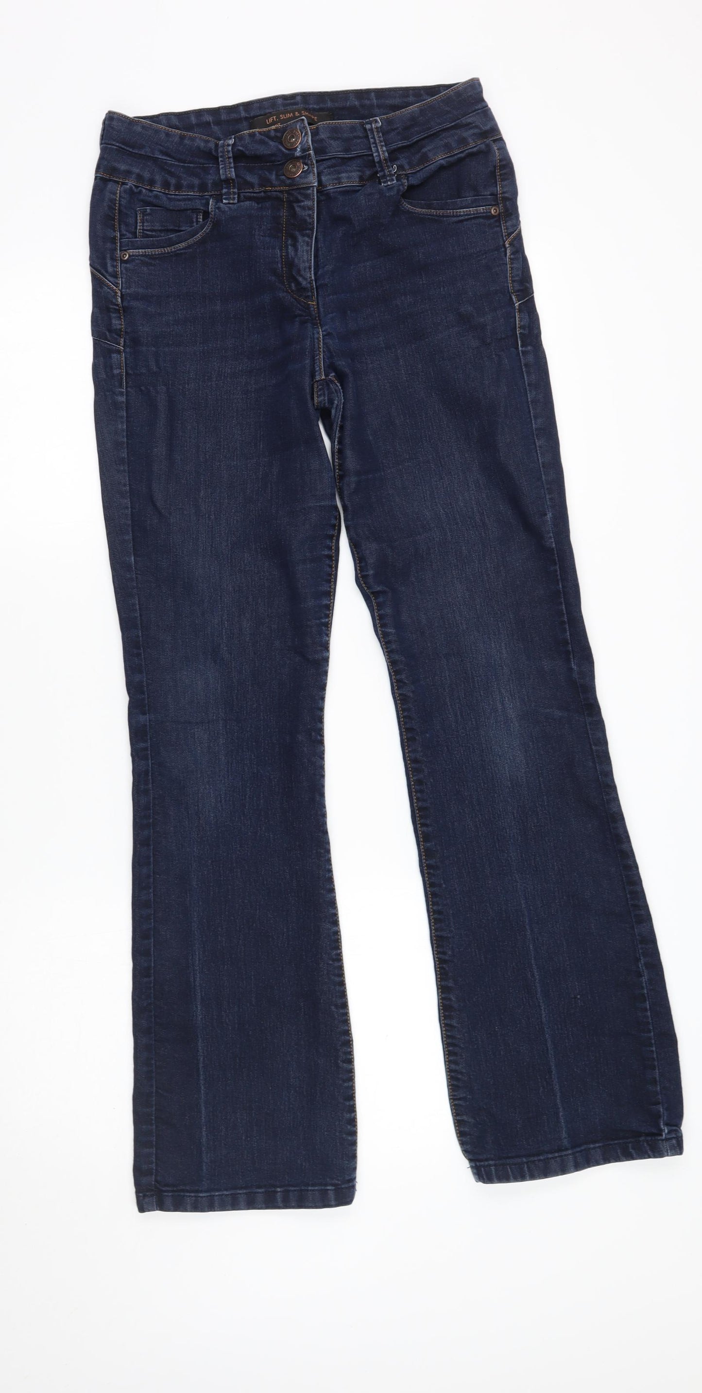 NEXT Womens Blue   Bootcut Jeans Size 12 L28 in - lift slim shape