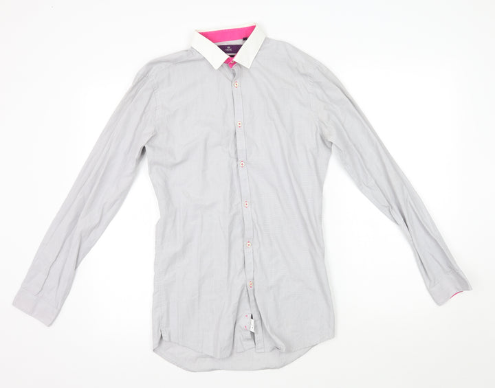 NEXT Mens Grey    Button-Up Size 14