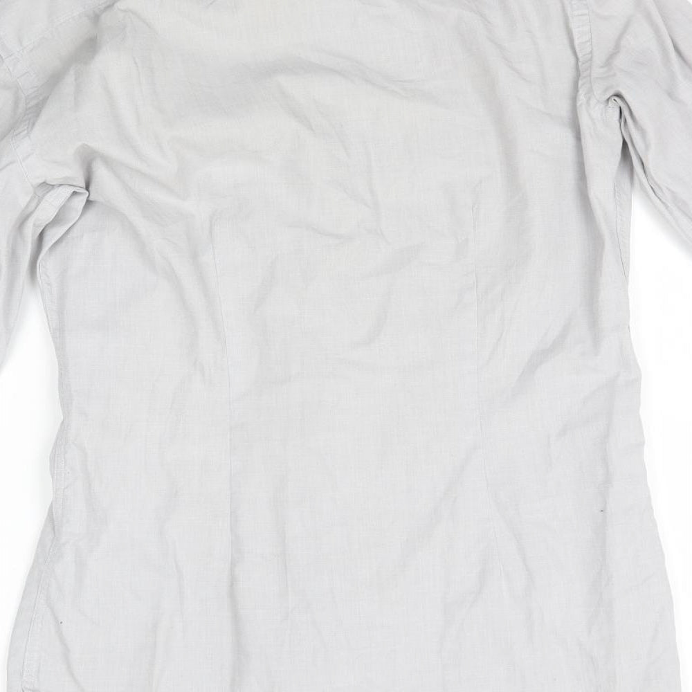 NEXT Mens Grey    Button-Up Size 14