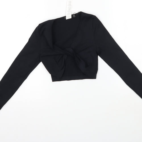 Boohoo Womens Black   Pullover Hoodie Size 6