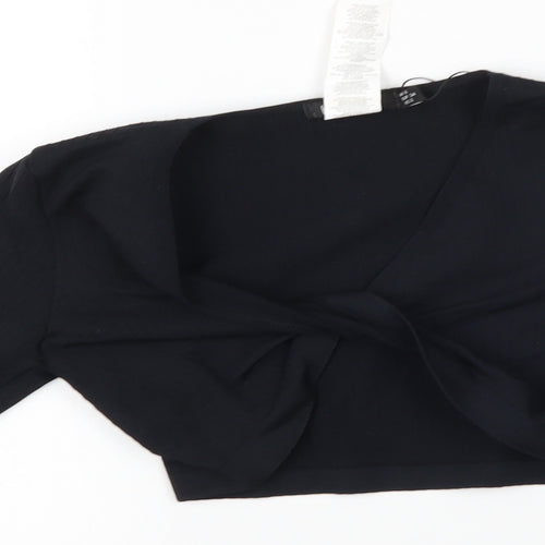 Boohoo Womens Black   Pullover Hoodie Size 6