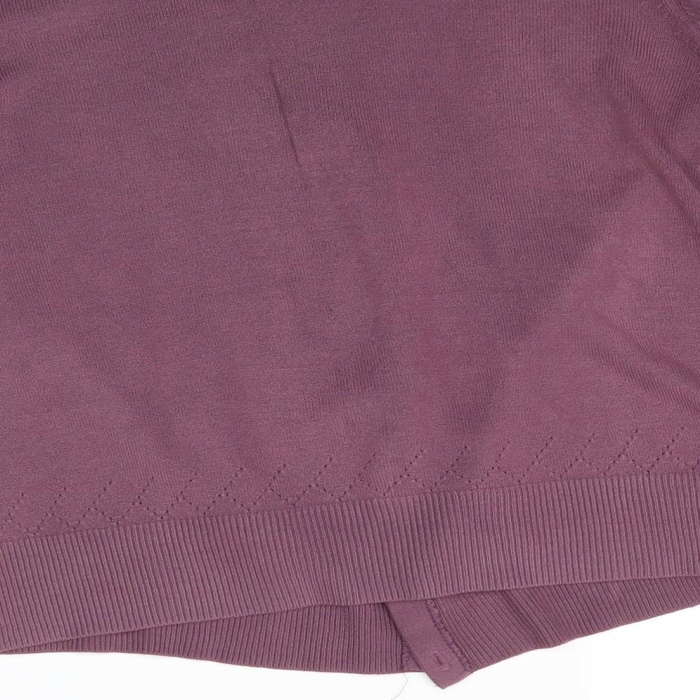 Debenhams Womens Purple   Cardigan Jumper Size 14  -